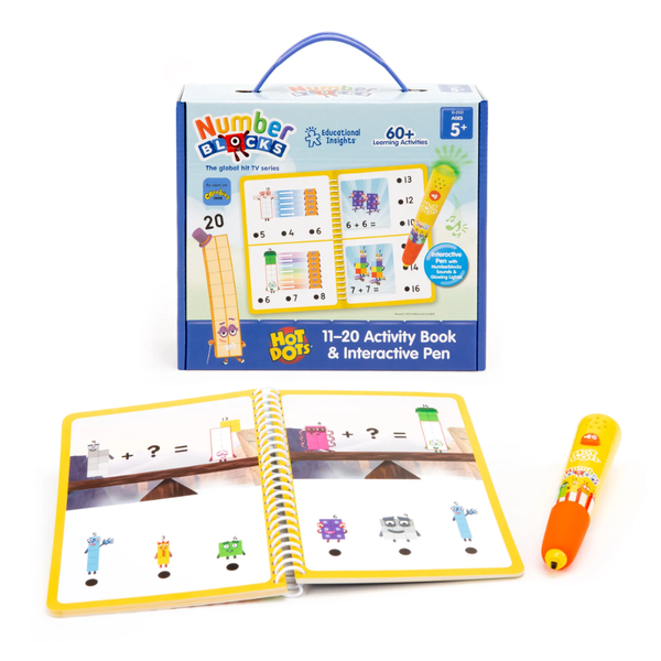Educational Insights Hot Dots Kids Self-Check Activity: Numberblocks 11-20
