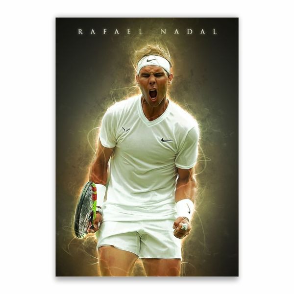 Rafael Nadal Black Poster - A1