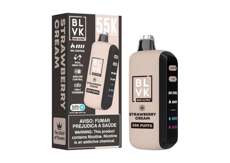 BLVK Bar Ultra 55K Strawberry Cream 50MG