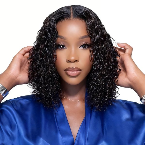 12inch Curly wig Wear and Go With 4x4 Closure High Quality Golden Perfect
