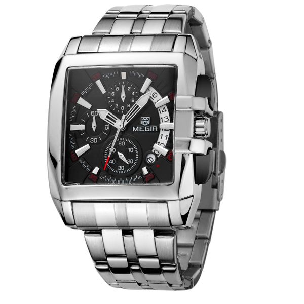 Megir - Men Stainless Steel Chronograph Formal W image