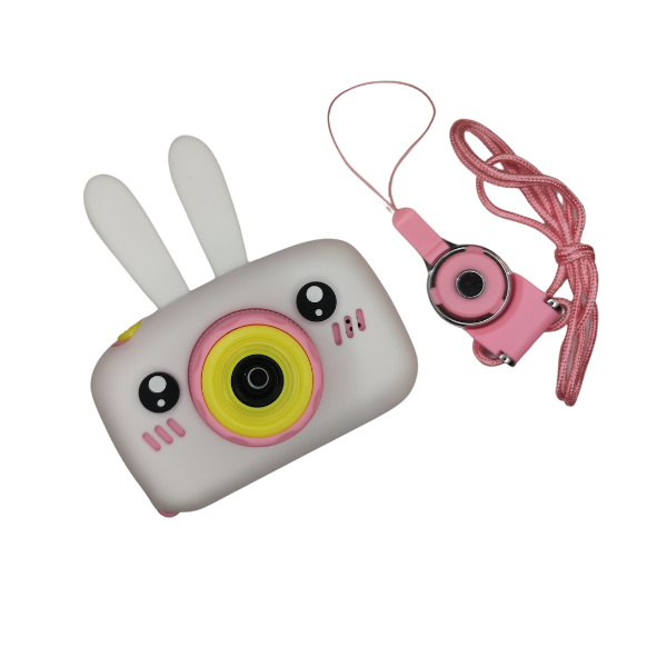 Children's Fun Character Camera Pink &amp; White
