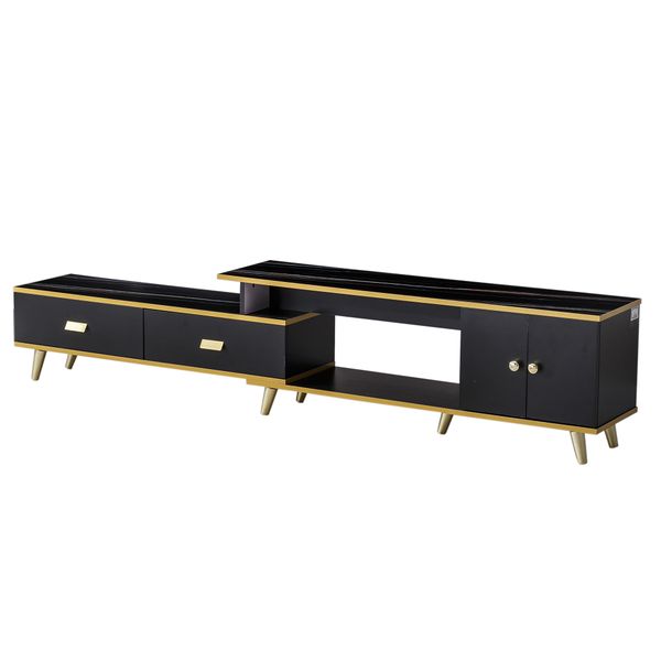 Modern Luxury Style Extendable TV Cabinet