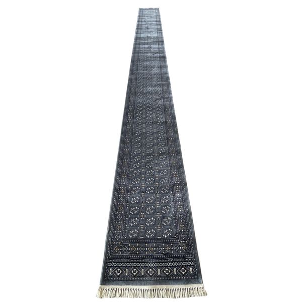 Royal Rugs - Dark Grey Bokhara Hallway Runner - 800 x 80 cm
