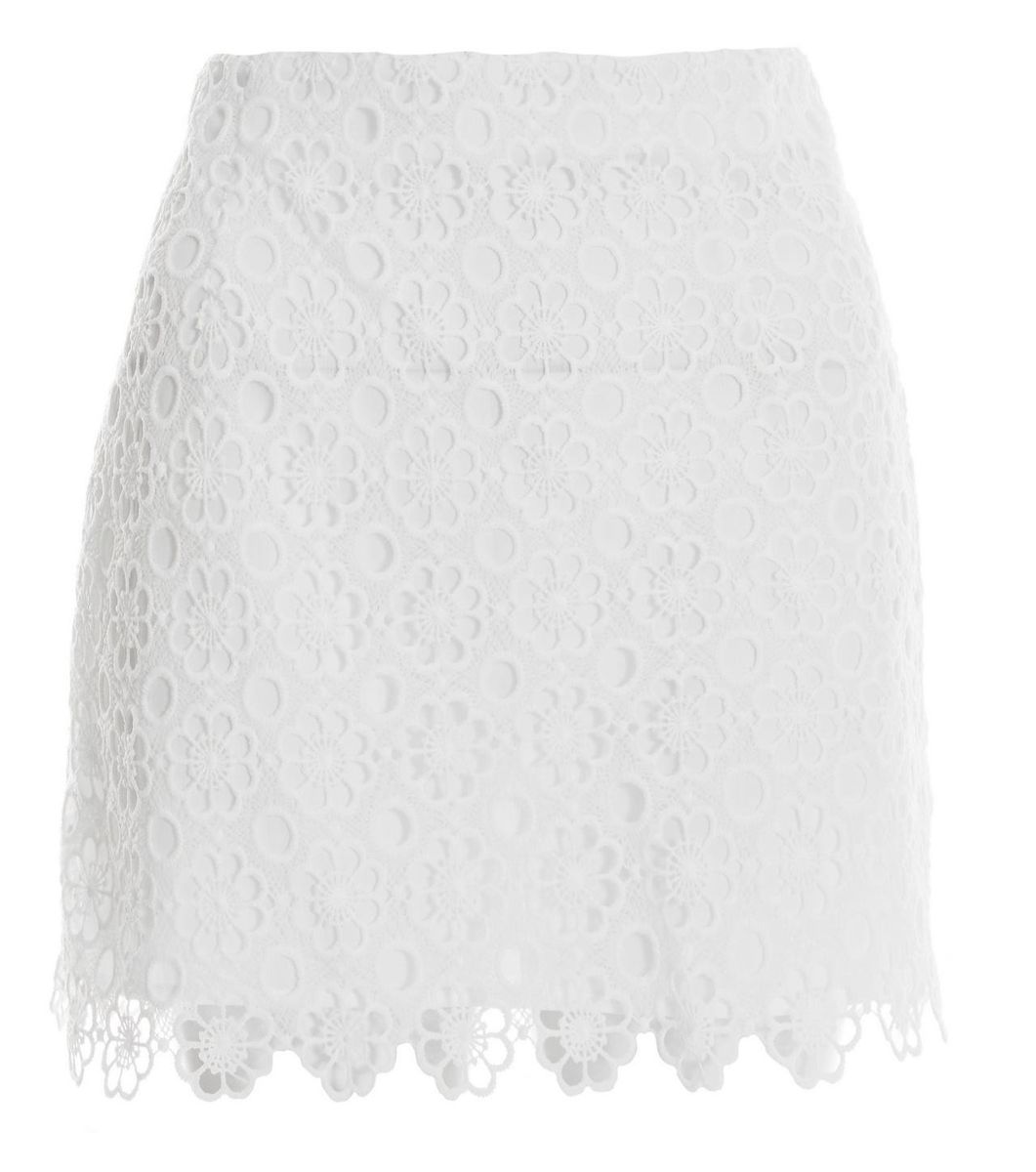 Quiz Ladies - White Crochet Bodycon Mini Skirt | Shop Today. Get it ...
