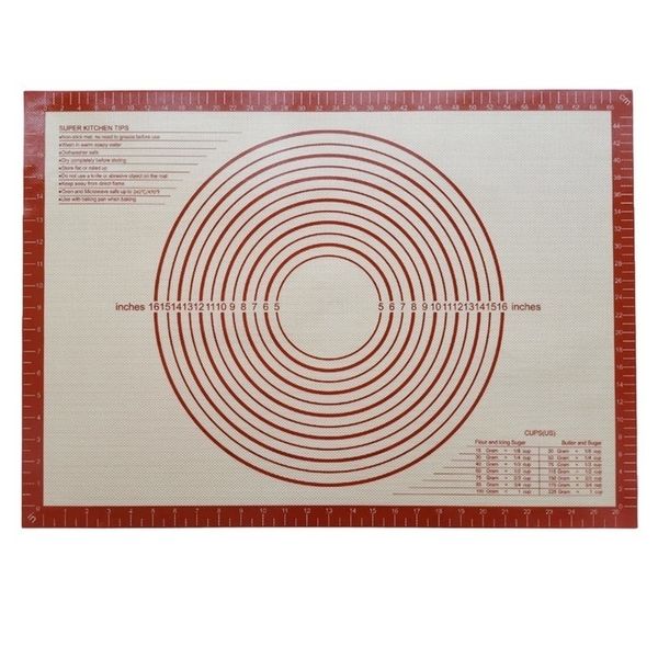 Extra Large Non-Slip Silicone Pastry Mat with Measurements 60cmx90cm