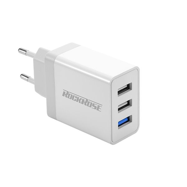 Rockrose Casa Q3 30W max triple port fast charging travel charger