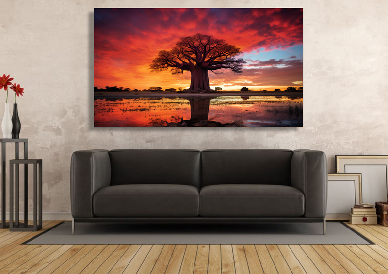 Canvas Wall Art - Majestic Giant Baobab - HC0970