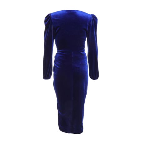 Quiz blue hot sale velvet dress