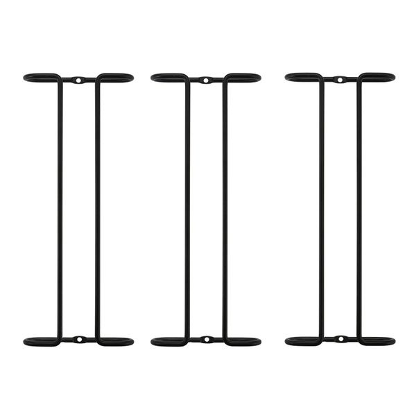 3 Piece Single-Row Wine Glass Hanging Rack