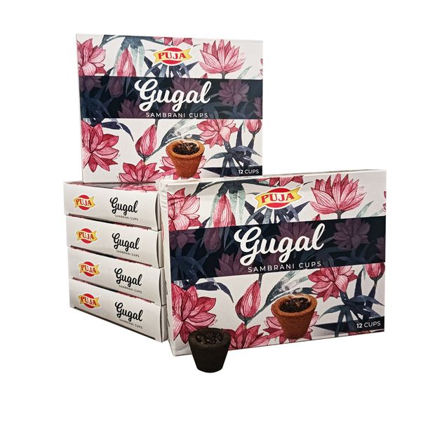 Puja Gugal Sambrani Cups x6 Boxes