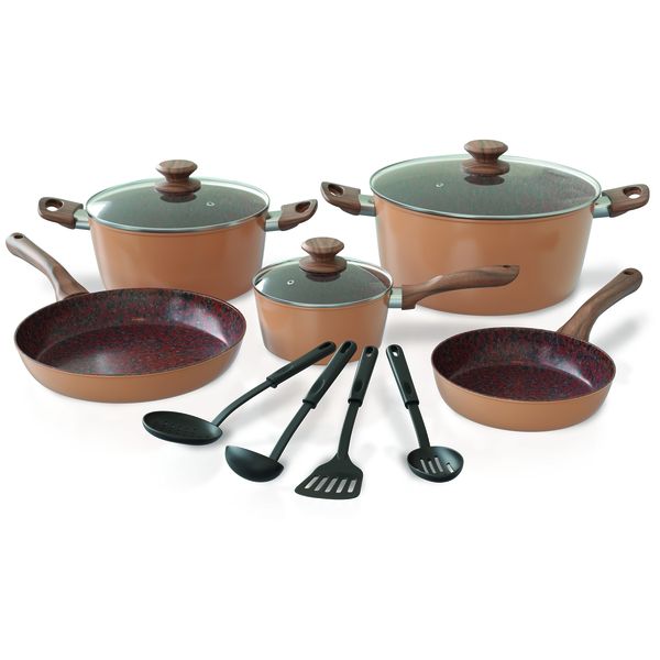 Bennett Read Copper &amp; Rock 12 Piece Non-Stick Pot Set
