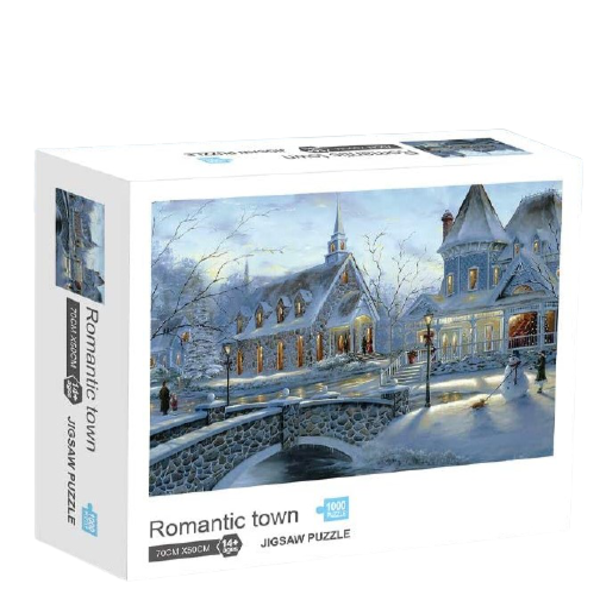 1000 Pieces Jigsaw Puzzles for Adults - Romantic Town