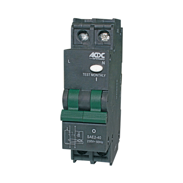 ACDC - Earth Leakage Relay - 2 Pole - 13mm - 25A