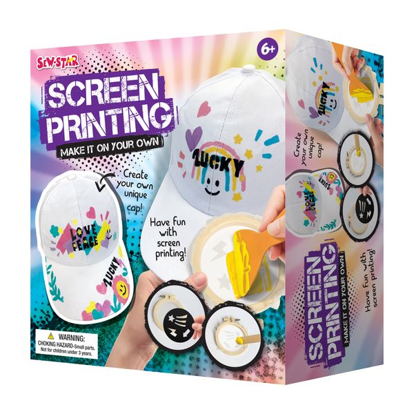 Sew-Star Screen Printing - Paint Your Own Fashion Cap Craft Kit