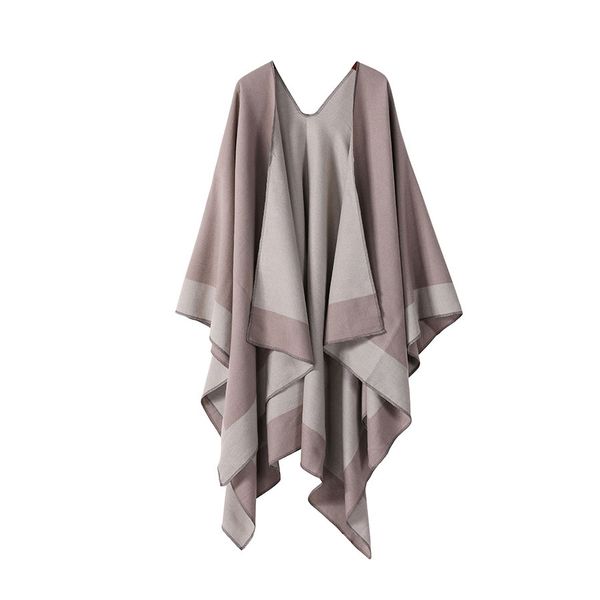 Fashion high-end sense of imitation cashmere ladies khaki scarf