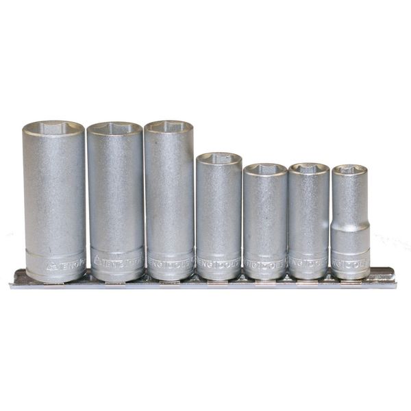TengTools - 3/8inch Drive Metric Deep Socket Set on Clip Rail - M3807