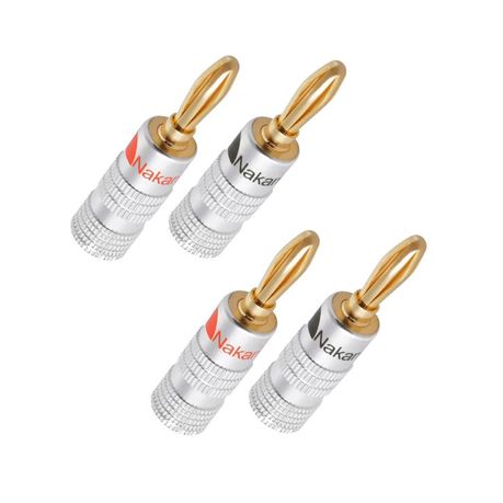 Nakamichi Speaker Connector Banana Plugs Straight (2Pairs) Image