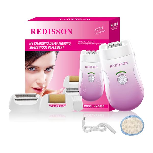 3 In 1 Lady Epilator Set Hair Removal Bikini Shaver Cordless Grooming Kit