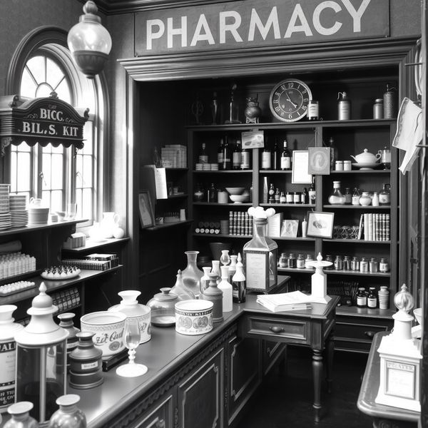 Canvas Wall Art - Vintage Apothecary 2