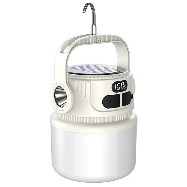 LED solar camping lamp - plug-free, for household emergency use
