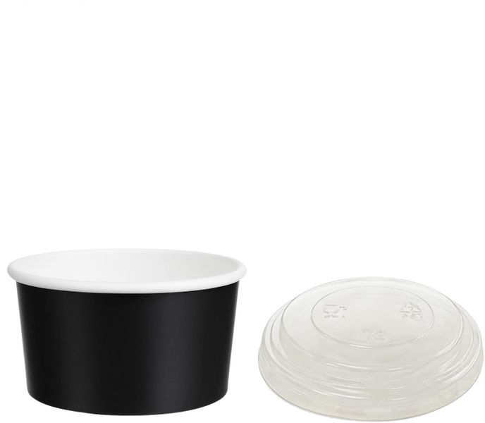 20oz / 590ml Black LDPE Lined Salad Bowl (15)