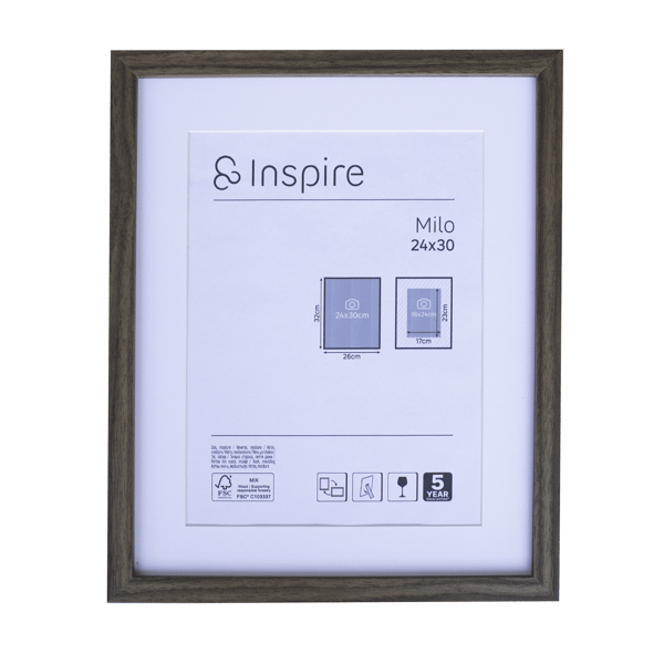 Inspire Frame Milo Walnut 24x30cm