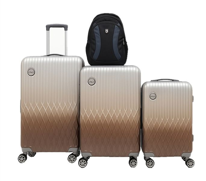 Gaily PC Gradient Luggage Set with Laptop Backpack - 3 Piece