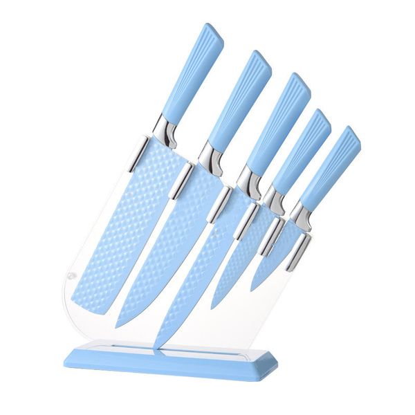 Professional Kitchen Knives Set of 6 Pieces with Acrylic Stand
