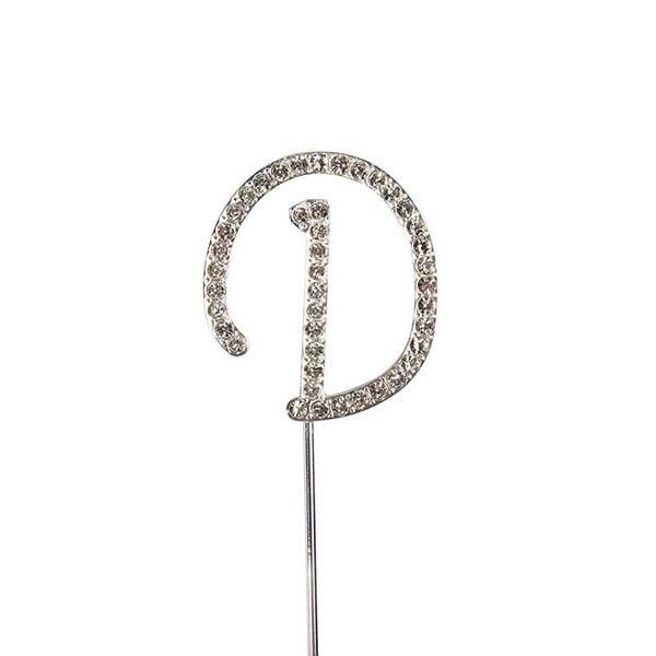 Diamante Cake Topper Alphabet Letters Birthday Anniversary Decoration
