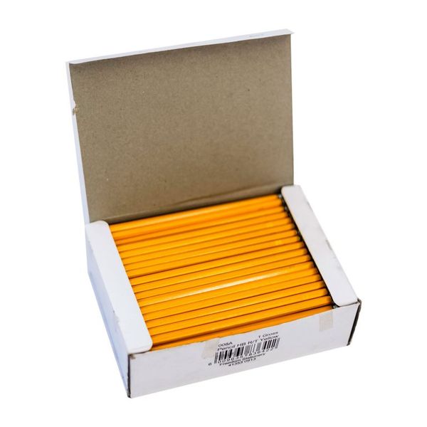Marlin - HB Yellow Barrel Rubber-tipped Pencils Box of 144