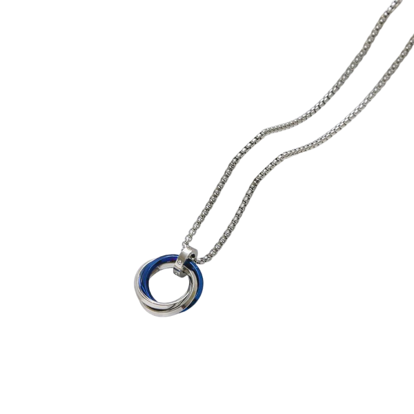 Three rings pendant necklace - men's necklaces