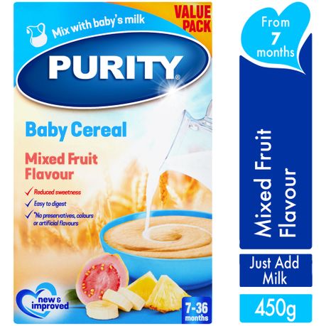 Purity sales rice cereal