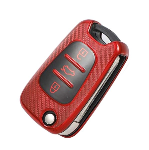 Hyundai TPU Key Cover - Carbon Pattern