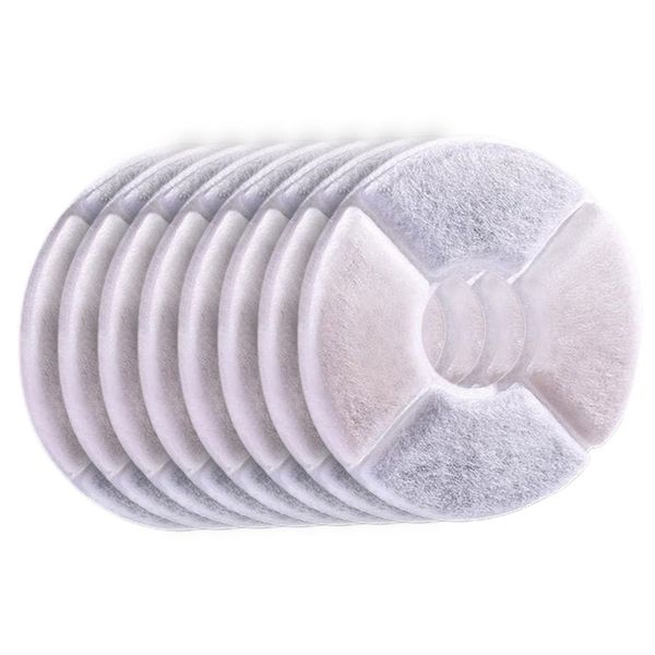 8 pieces Replacement Filters for 81oz/2.4L Automatic Pet Fountain cat dog