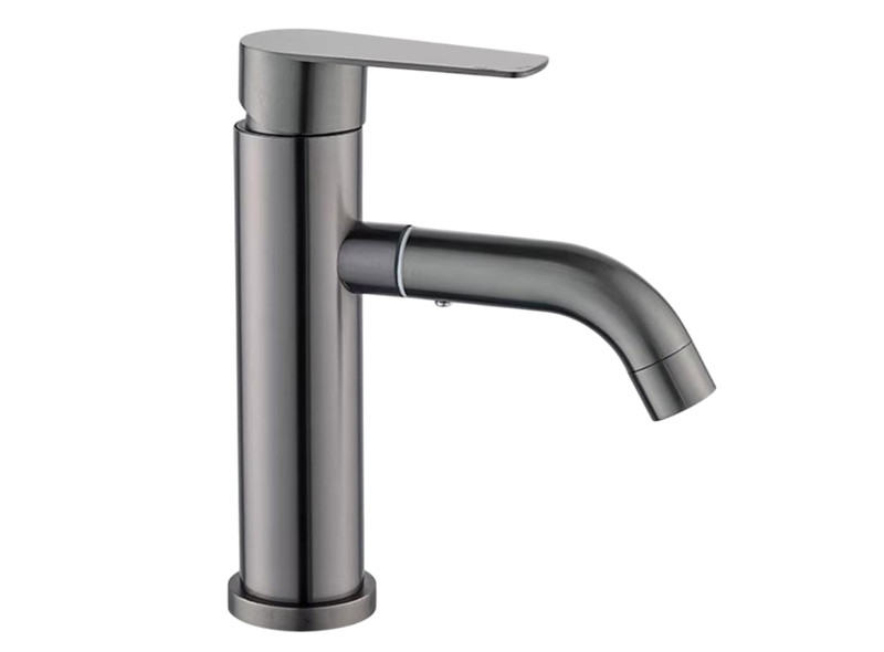 360 Rotation Single Handle Grey Single Hole Washbasin Sink Faucet Set mixer