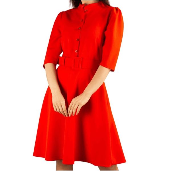 Bing Fit and Flare Belted Dress