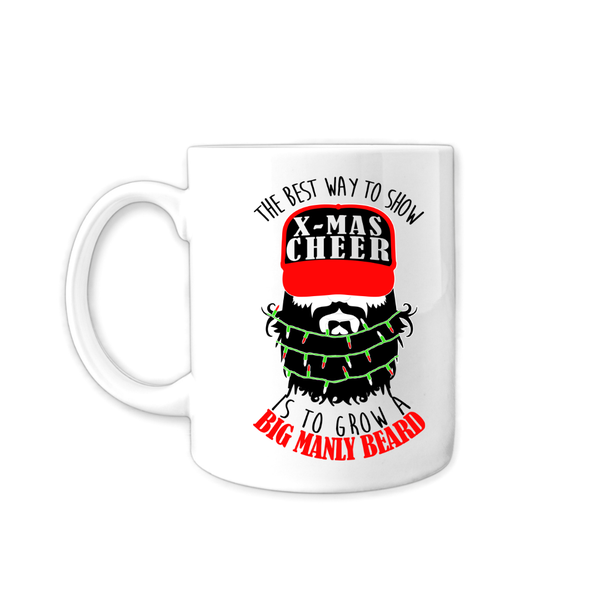 The Best Way To X-Mas Cheer Is Grow A Beard Mug