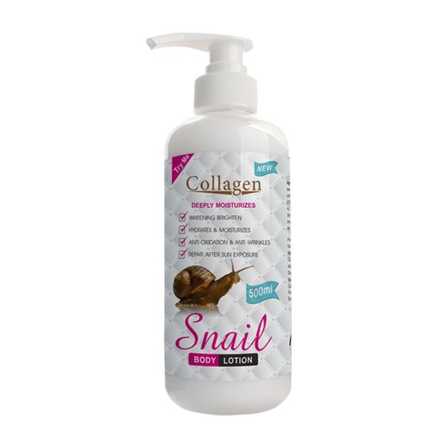500ml Anti Wrinkle Collagen Snail Skin Moisturizing Body Lotion