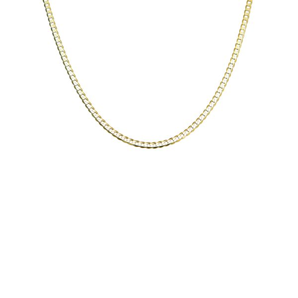 Broadway Jewellers - 9ct Yellow Gold - Square Curb-Link Chain - 45cm