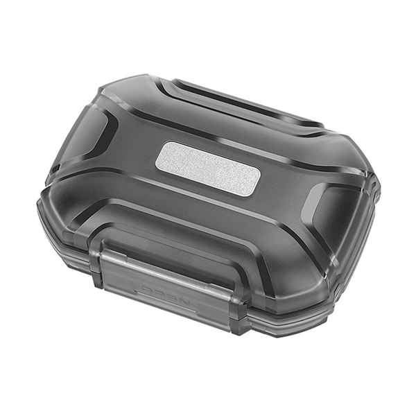 Earphone Storage Box Large Capacity Earphone Box Transparent Black
