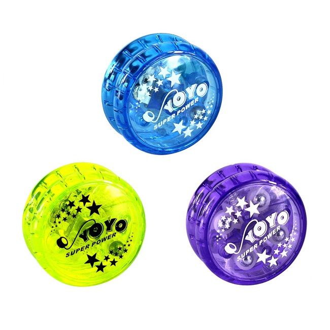 Super Power Light Up Yo-Yo's (Set of 6) Assorted Colours | Shop Today ...