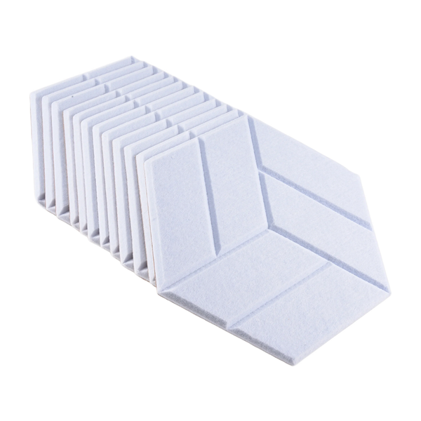 12 Pack Self-Adhesive Acoustic Panels,Hexagon Sound Proof Foam Panels Sound