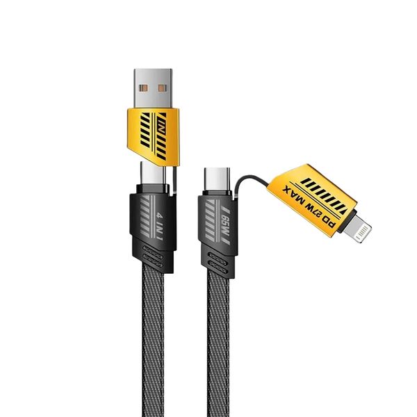 4-in-1 Fast Cable PD 65W USB-C + Lightning Compatible with iPhone