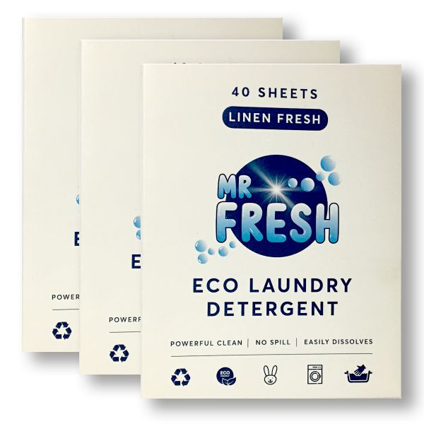 Mr Fresh Laundry Washing Machine Detergent Sheets - Linen Fresh (5 Pack)
