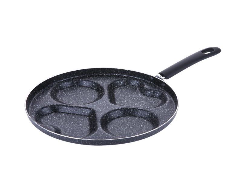 Non-Stick 4 Hole Breakfast Frying Pan-Black | Shop Today. Get it ...