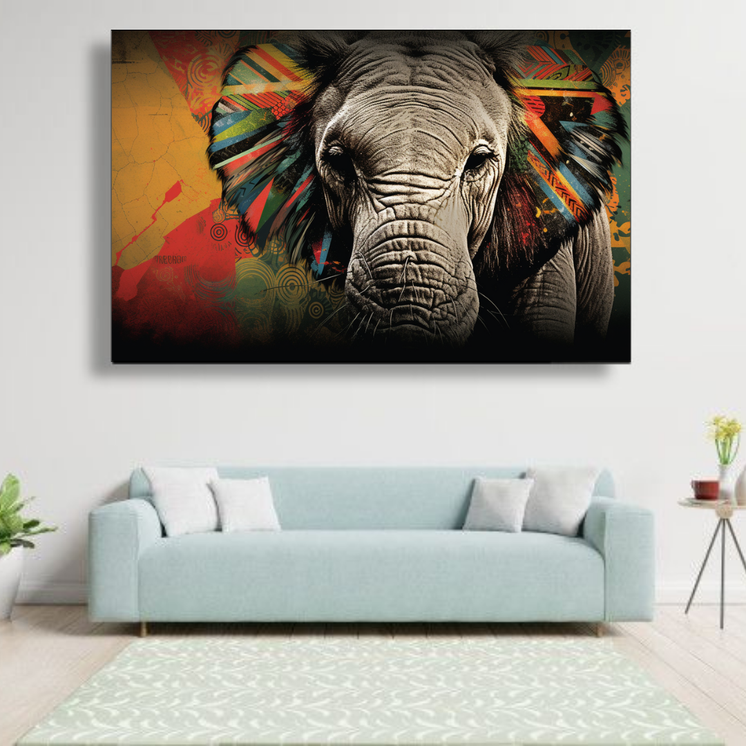 Canvas Wall Art - Iconic Elephant Abstract - IM0044 | Shop Today. Get ...