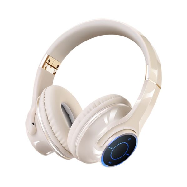 A07 Over Ear Noise-Canceling Headphone,Wireless Bluetooth Headphone - White