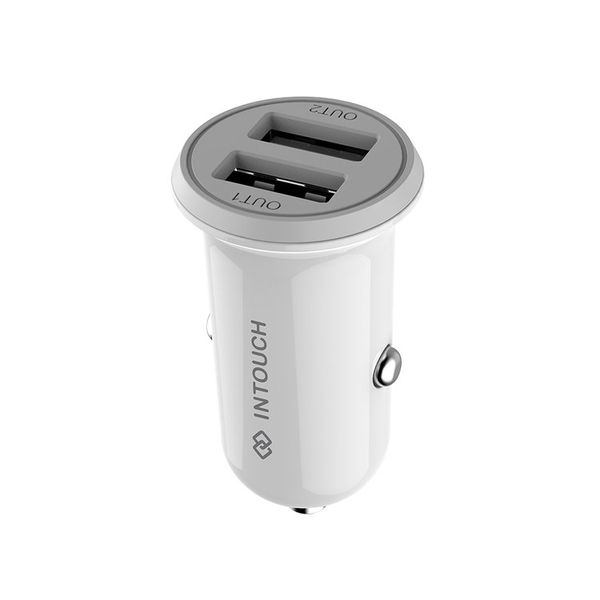 Intouch Dual Car Charger 3.4A - White