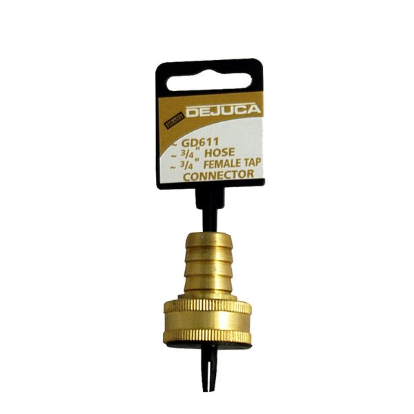 Dejuca - Brass Hose Tap Connector - 20mm x 20mm - 5 Pack